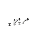Madison Deck-mounted tub mixer, with hand shower set for deck-mounted tub installation - Stellar Hardware and Bath 