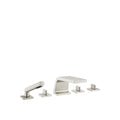 CL.1 Five hole tub set for deck-mounted tub installation with diverter - Stellar Hardware and Bath 