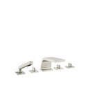 CL.1 Five hole tub set for deck-mounted tub installation with diverter - Stellar Hardware and Bath 