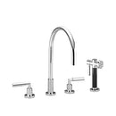 Tara Three-hole mixer with side spray set - Stellar Hardware and Bath 