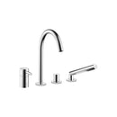 Meta Deck-mounted tub mixer, with hand shower set for deck-mounted tub installation - Stellar Hardware and Bath 