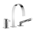 MEM Three-hole single-lever tub mixer for deck-mounted tub installation - Stellar Hardware and Bath 