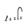 VAIA Five hole tub set for deck-mounted tub installation with diverter - Stellar Hardware and Bath 