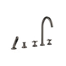 VAIA Five hole tub set for deck-mounted tub installation with diverter - Stellar Hardware and Bath 
