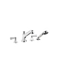 Madison Deck-mounted tub mixer, with hand shower set for deck-mounted tub installation - Stellar Hardware and Bath 