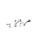 Madison Deck-mounted tub mixer, with hand shower set for deck-mounted tub installation - Stellar Hardware and Bath 