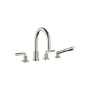 Tara Deck-mounted tub mixer, with hand shower set for deck-mounted tub installation - Stellar Hardware and Bath 