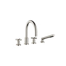 Tara Deck-mounted tub mixer, with hand shower set for deck-mounted tub installation - Stellar Hardware and Bath 