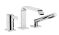 Imo Three-hole single-lever tub mixer for deck-mounted tub installation - Stellar Hardware and Bath 