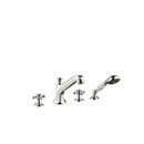 Madison Deck-mounted tub mixer, with hand shower set for deck-mounted tub installation - Stellar Hardware and Bath 