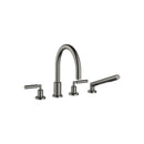Tara Deck-mounted tub mixer, with hand shower set for deck-mounted tub installation - Stellar Hardware and Bath 