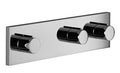 Symetrics Volume Control with two volume controls with diverter for wall-mounted installation - Stellar Hardware and Bath 