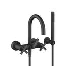 Tara Tub mixer for wall-mounted installation with hand shower set - Stellar Hardware and Bath 