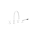 Tara Deck-mounted tub mixer, with hand shower set for deck-mounted tub installation - Stellar Hardware and Bath 