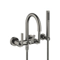 Tara Tub mixer for wall-mounted installation with hand shower set - Stellar Hardware and Bath 