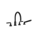 Tara Deck-mounted tub mixer, with hand shower set for deck-mounted tub installation - Stellar Hardware and Bath 