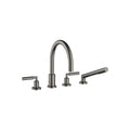 Tara Deck-mounted tub mixer, with hand shower set for deck-mounted tub installation - Stellar Hardware and Bath 