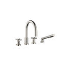 Tara Deck-mounted tub mixer, with hand shower set for deck-mounted tub installation - Stellar Hardware and Bath 