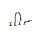 Tara Deck-mounted tub mixer, with hand shower set for deck-mounted tub installation - Stellar Hardware and Bath 