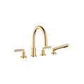 Tara Deck-mounted tub mixer, with hand shower set for deck-mounted tub installation - Stellar Hardware and Bath 