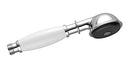 Madison  Metal hand shower with porcelain (white) handle - Stellar Hardware and Bath 