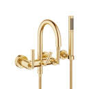 Tara Tub mixer for wall-mounted installation with hand shower set - Stellar Hardware and Bath 