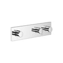 Symetrics Volume Control with two volume controls with diverter for wall-mounted installation - Stellar Hardware and Bath 