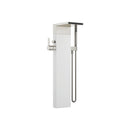 CL.1 Single-lever tub mixer with cascade spout for freestanding installation with hand shower set - Stellar Hardware and Bath 