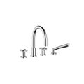 Tara Deck-mounted tub mixer, with hand shower set for deck-mounted tub installation - Stellar Hardware and Bath 