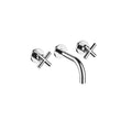 Dornbracht 36 707 892 Tara Wall-mounted three-hole lavatory mixer without drain