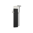 CL.1 Single-lever tub mixer with cascade spout for freestanding installation with hand shower set - Stellar Hardware and Bath 