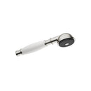 Madison  Metal hand shower with porcelain (white) handle - Stellar Hardware and Bath 