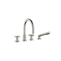 Tara Deck-mounted tub mixer, with hand shower set for deck-mounted tub installation - Stellar Hardware and Bath 