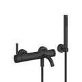 Meta Single-lever tub mixer for wall-mounted installation with hand shower set - Stellar Hardware and Bath 