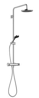 Meta Exposed shower set with shower thermostat without hand shower - Stellar Hardware and Bath 