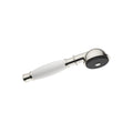 Madison  Metal hand shower with porcelain (white) handle - Stellar Hardware and Bath 
