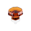 Top Knobs Wine Octagon Crystal Knob 1 3/8 Inch  Base - Stellar Hardware and Bath 