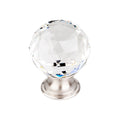 Top Knobs Clear Crystal Knob 1 3/8 Inch  Base - Stellar Hardware and Bath 