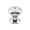 Top Knobs Hayley Crystal Knob Clear 15/16 Inch  Base - Stellar Hardware and Bath 