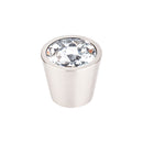 Top Knobs Clear Crystal Center Knob 13/16 Inch  Shell - Stellar Hardware and Bath 