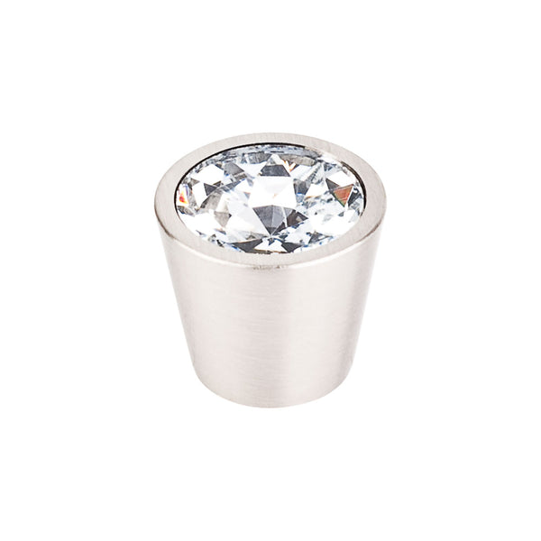 Top Knobs Clear Crystal Center Knob 13/16 Inch  Shell - Stellar Hardware and Bath 