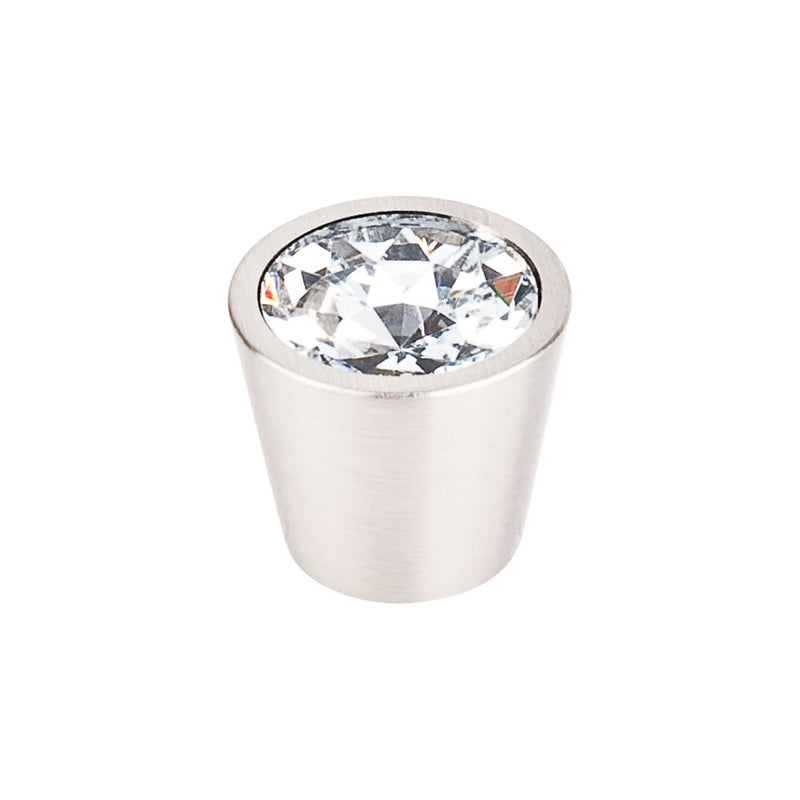Top Knobs Clear Crystal Center Knob 13/16 Inch  Shell - Stellar Hardware and Bath 