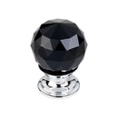 Top Knobs  Crystal Knob 1 1/8 Inch  Base - Stellar Hardware and Bath 