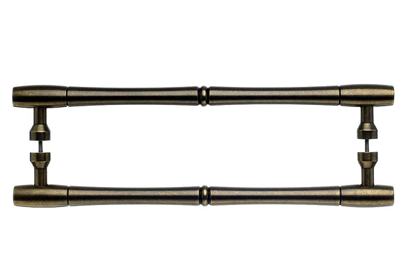 Top Knobs Nouveau Bamboo Door Pull Back to Back 12 Inch - Stellar Hardware and Bath 