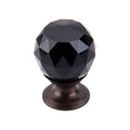 Top Knobs  Crystal Knob 1 1/8 Inch  Base - Stellar Hardware and Bath 