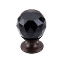 Top Knobs  Crystal Knob 1 1/8 Inch  Base - Stellar Hardware and Bath 