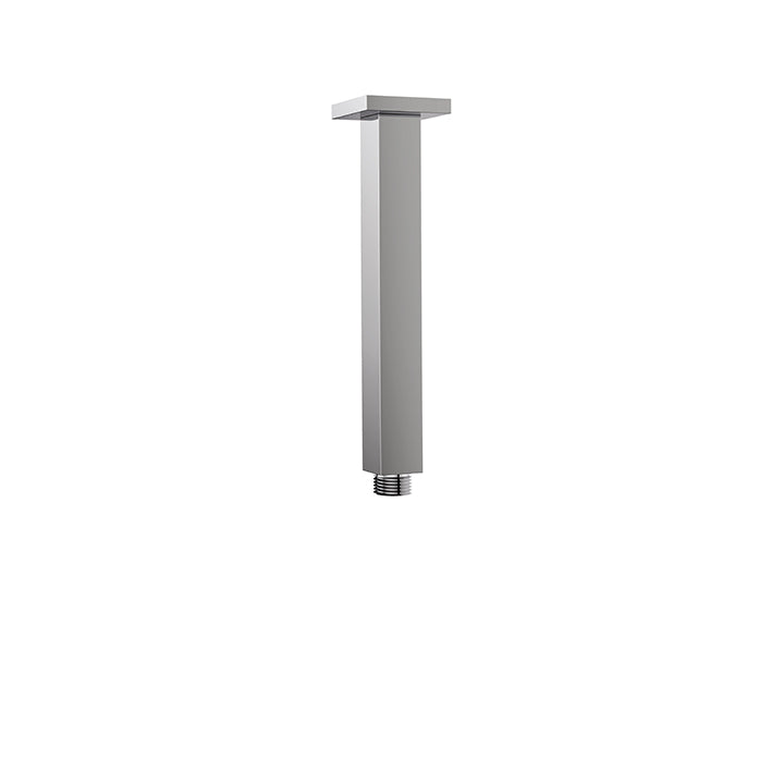 Aqua Brass M8303 6" square ceiling drop & flange - Stellar Hardware and Bath 