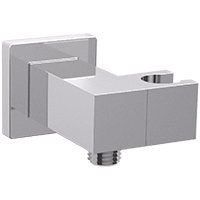 Artos FSC1002 - Adjustable Hand Shower Holder and Outlet Elbow Square - Stellar Hardware and Bath 