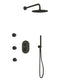 Artos PS128 - Opera Shower Set with Body Jets, Hand Held, Wall Mount Shower Head Round - Stellar Hardware and Bath 