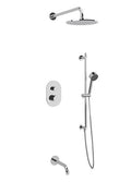 Artos PS116 - Opera Shower Set with Tub Filler, Slide Bar, Wall Mount Shower Head Round - Stellar Hardware and Bath 